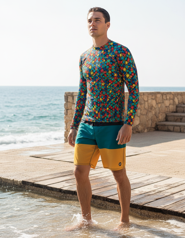 Kaleidoscope Rash Guard bikini — Dripper