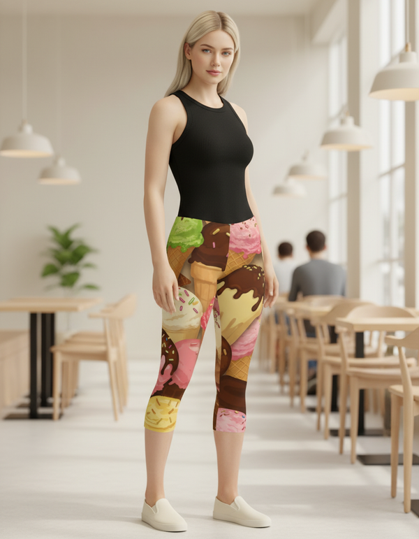 Gelato Capri Leggings Capri Leggings — Dripper