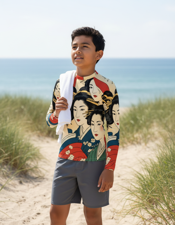 Utamaro Collection youth rashguards