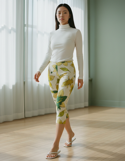 Lime Zenith Capri Leggings capri leggings