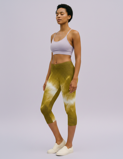 Yellow Kumo Capri Leggings capri leggings