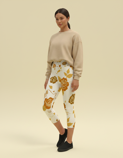 Amber Haze Belleza Capri Yoga Leggings capri yoga leggings