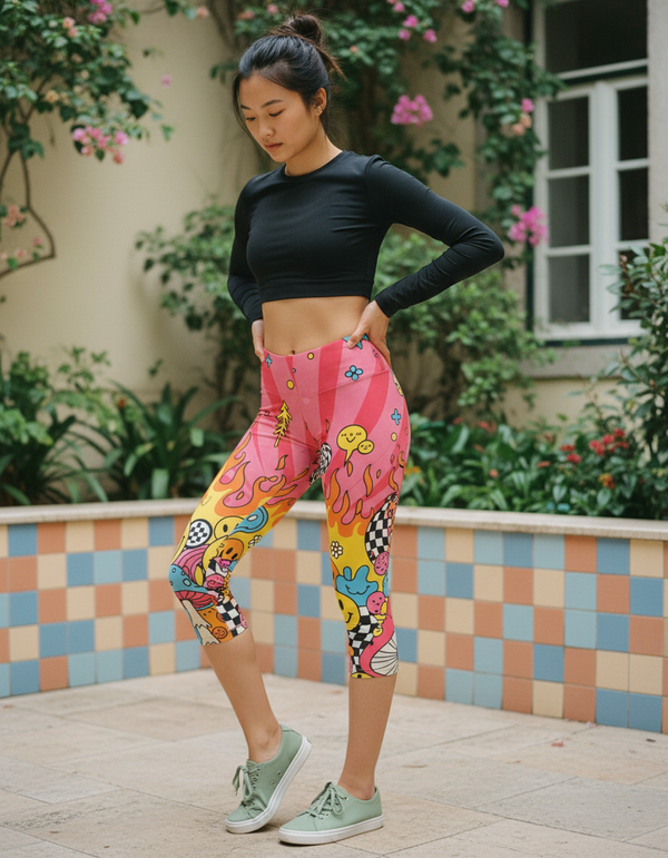 Acid Pop capri leggings