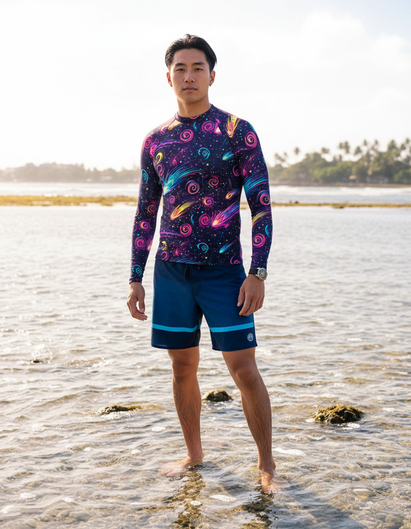 Stardust Rash Guard Men's Rashguard — Dripper