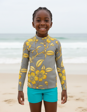 Kids Yellow Fusion kids rashguards