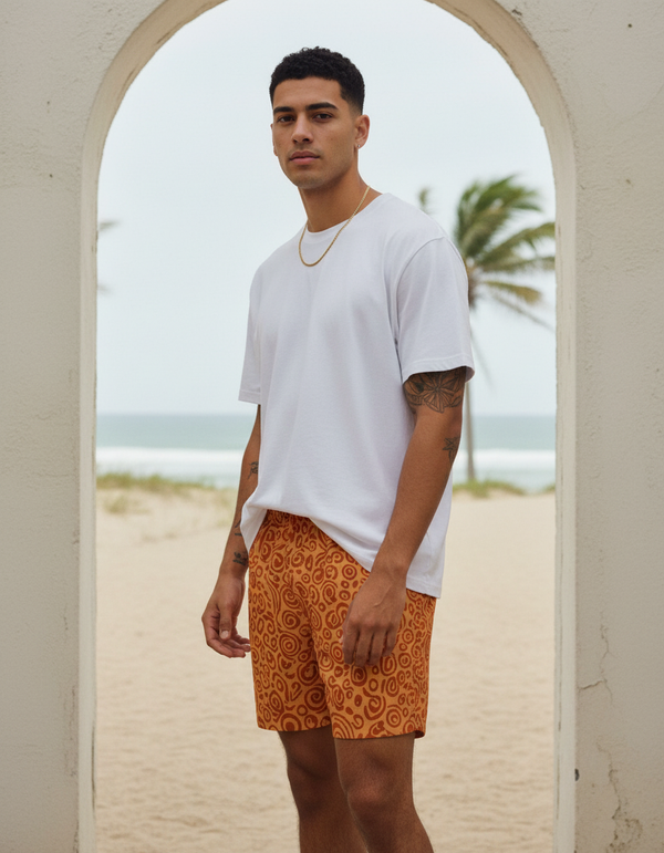 Men's Batik Collection Swim Trunks