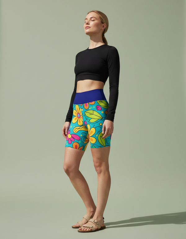 Daisy Collection yoga shorts
