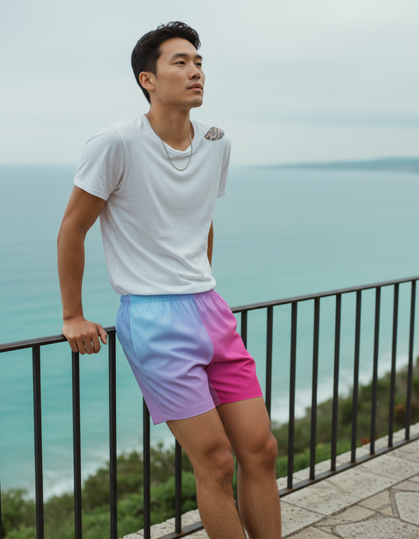 Men's Aura Gradient Swim Trunks