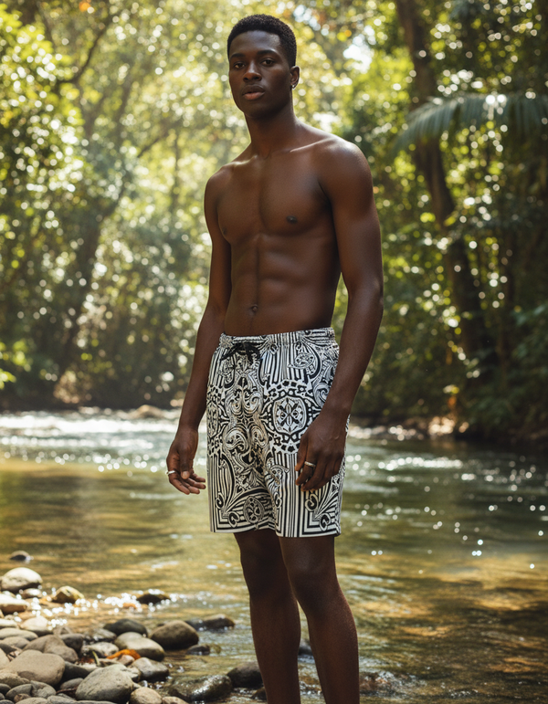Obsidian Men's Swim Trunks bikini — Dripper