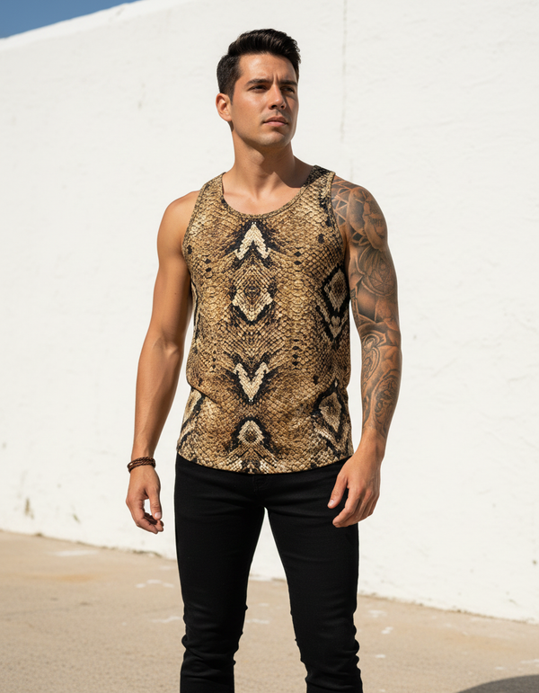 Serpent Tank Top Men's Tank Top — Dripper