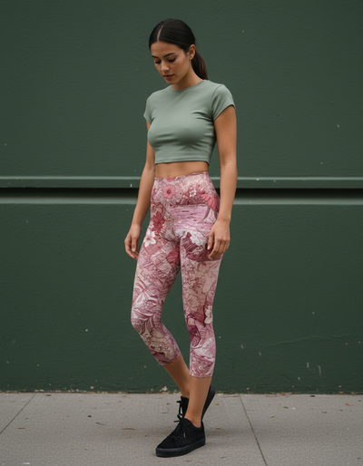 Amaranth Kaimana Capri Yoga Leggings capri yoga leggings
