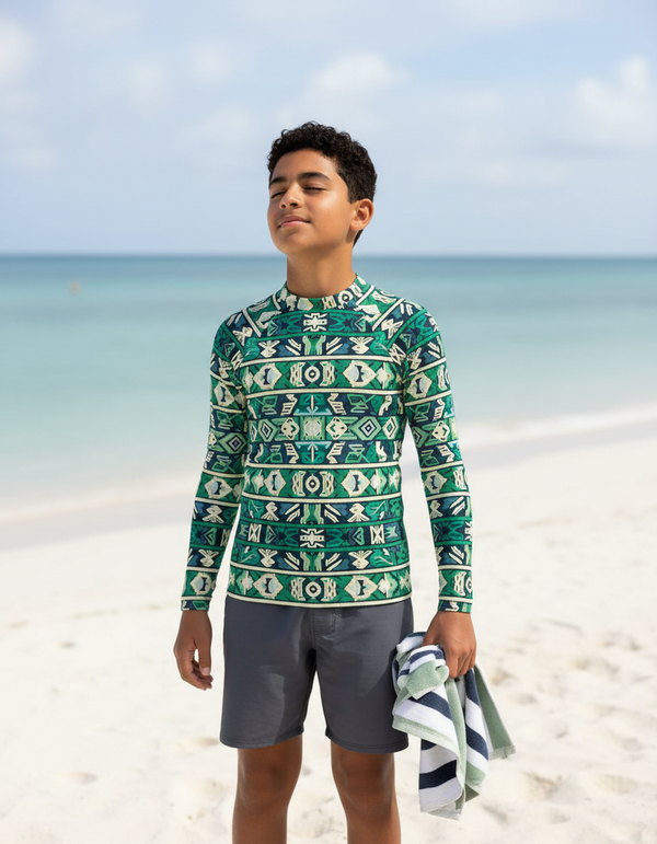 Youth Argentinian Patterns Rash Guard