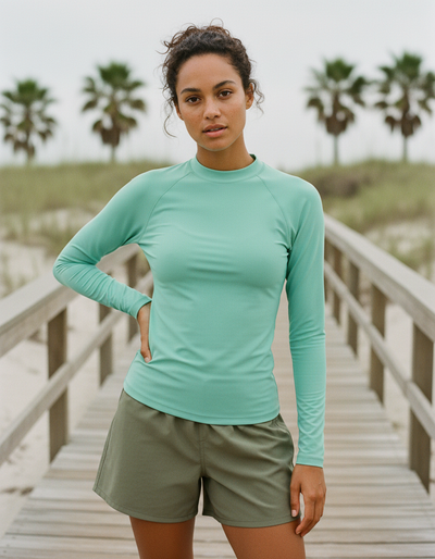 Women's Seafoam rash guard