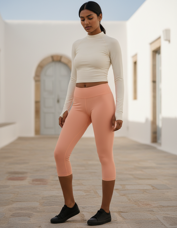 Sherbet Leggings Capri Leggings — Dripper