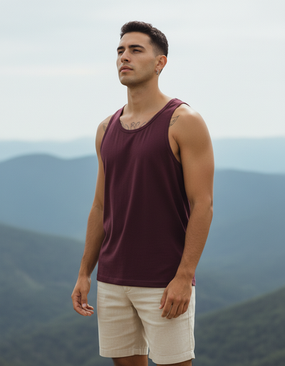 Men's Aubergine Tank Top tank top