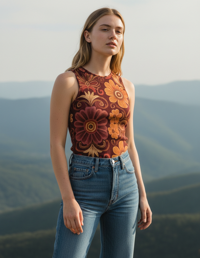 Women's Fiery Red Tula Tank Top tank top