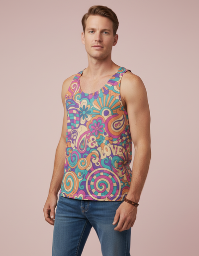Men's Rhodonite Trippy Tank Top tank top