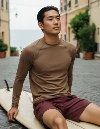 Men's Mocha rash guard
