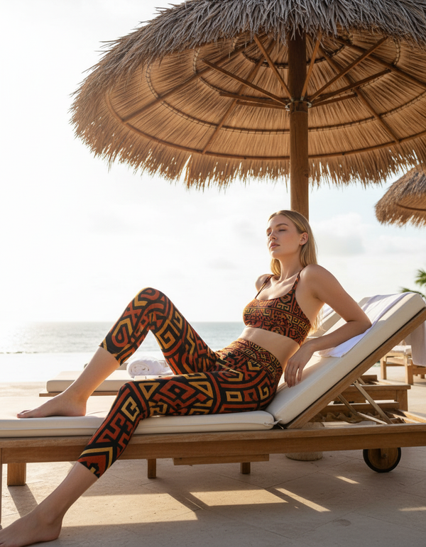 Kembang Capri Yoga Leggings bikini — Dripper