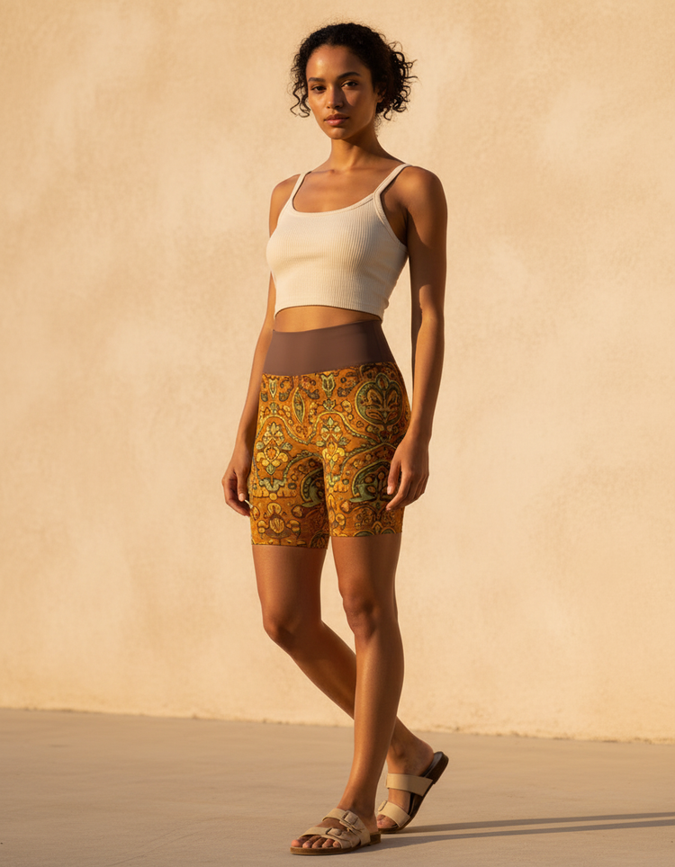 Rangoli Yoga Shorts