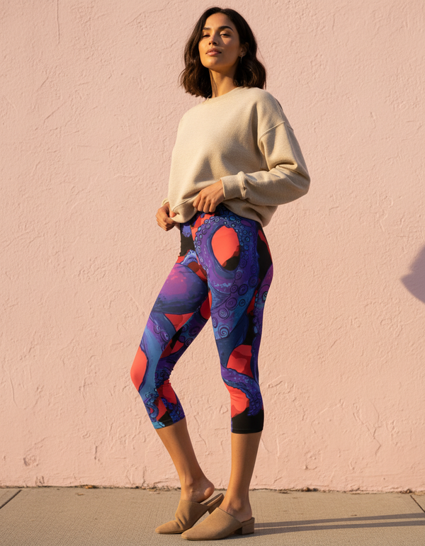 Inkling Capri Leggings Capri Leggings — Dripper
