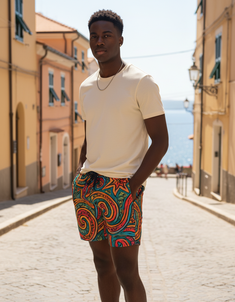 Vibrant Spectrum Swim Trunks
