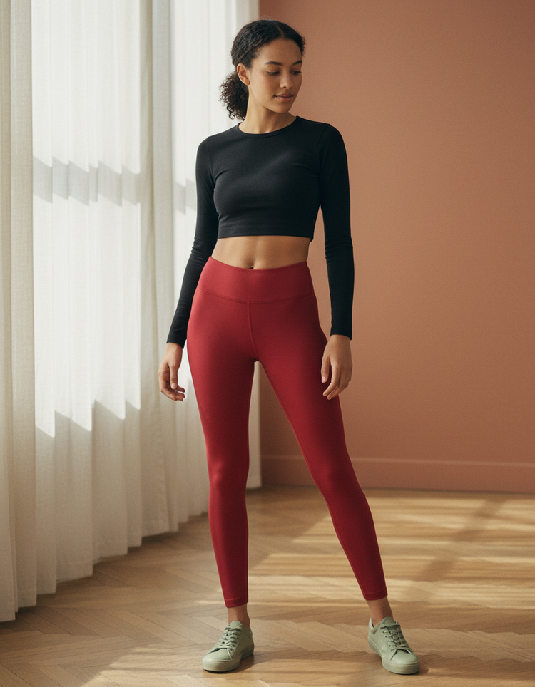 Venetian Red Leggings Women's Leggings — Dripper