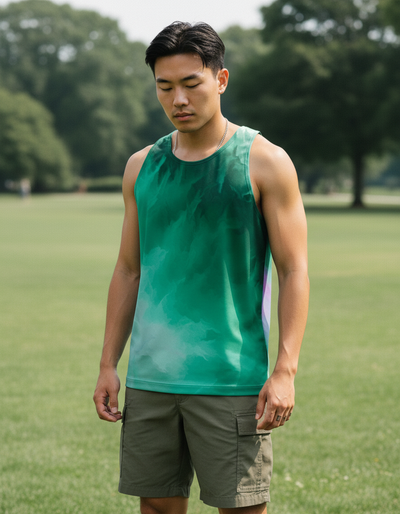 Men's Runway Emerald Melt Tank Top tank top