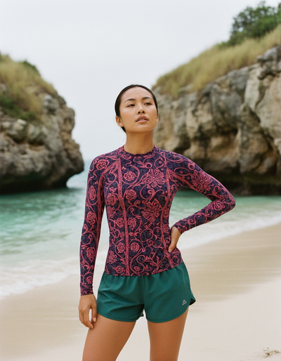 Women's Electric Fuchsia Tana rash guard