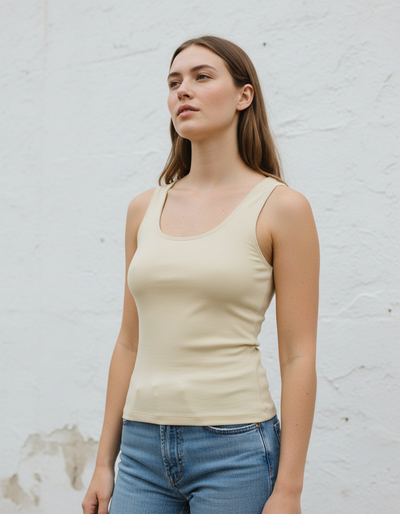 Women's Ecru Tank Top tank top