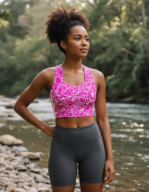 Kaleidoscope Longline Sports Bra longline sports bra