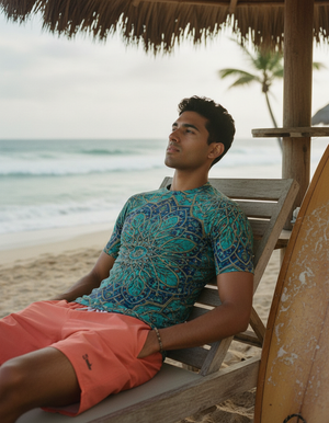 Crescent Rash Guard Men's Rashguard — Dripper
