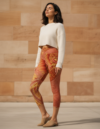 Lava Falls Celestial Capri Yoga Leggings capri yoga leggings