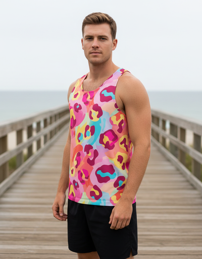 Men's Millennial Pink Savanna Tank Top tank top