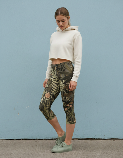 Angora Oasis Capri Leggings capri leggings