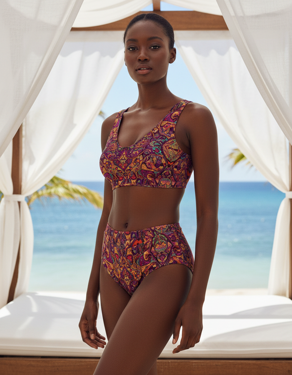 Prism High-Waisted Bikini High-Waisted Bikini — Dripper