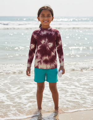 Kids Amaranth Glacier kids rashguards