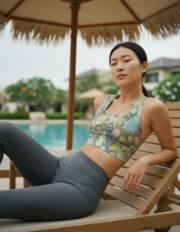 Cassatt Garden Party longline sports bras