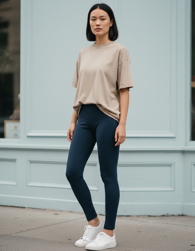 Dark Denim Leggings leggings