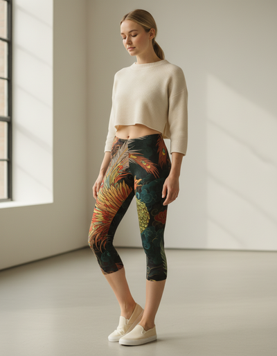 Coffee Bean Elysium Capri Leggings capri leggings