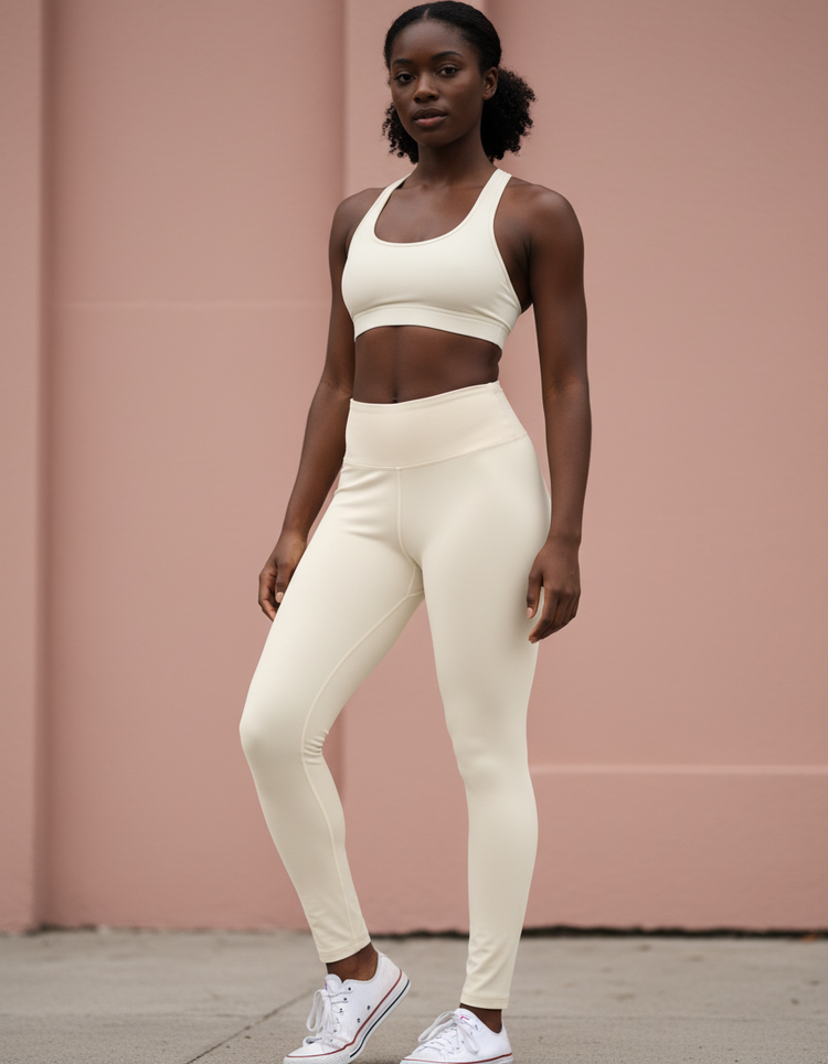 Antique White Leggings Women's Leggings — Dripper