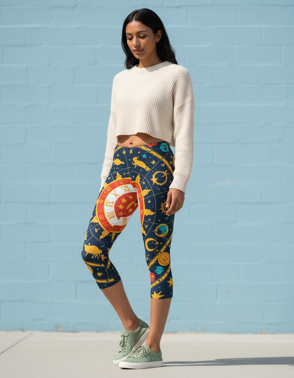 Stellar Capri Leggings Capri Leggings — Dripper