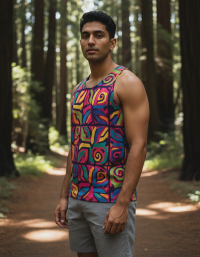 Men's Electric Fuchsia Tango Tank Top tank top