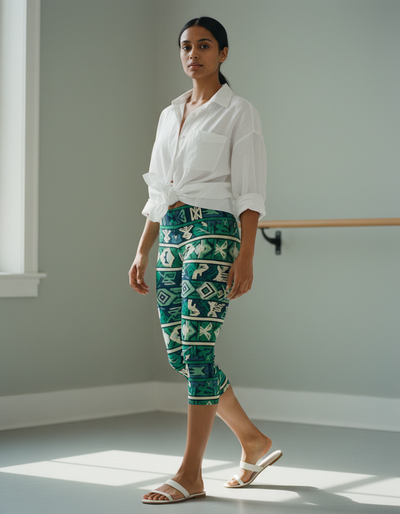 Alexandrite Estilo Capri Leggings capri leggings