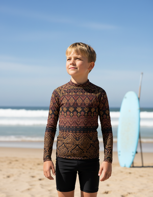 Kids Coffee Bean Serenade kids rashguards