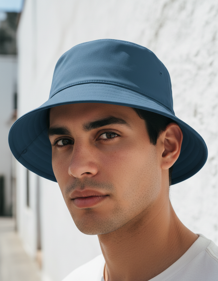Marine Blue Bucket Hat Bucket Hat — Dripper