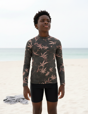Tea Rose Mizu Youth Rash Guard Youth Rash Guard — Dripper