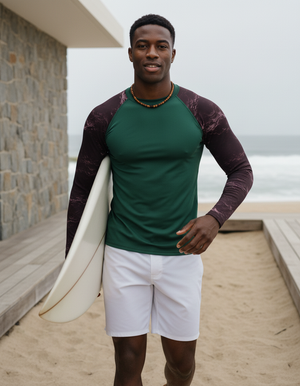 Men's Amaranth Eclipse men's short-sleeve rashguards