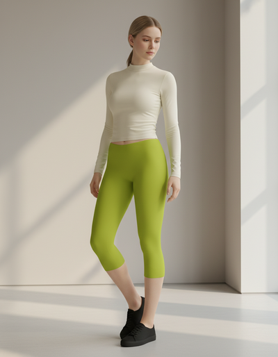 Lime Capri Leggings capri leggings