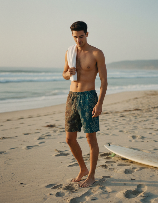 Men's Thai Silk Swim Trunks